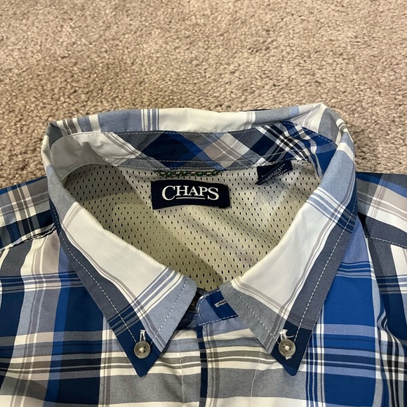 Chaps Men's Plaid Button Down Shirt - Picture 6 of 8